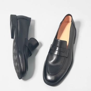 Goodyear férfi bőrcipő, loaferek, fekete, casual üzleti slip-on, borjúbőrből, légáteresztő