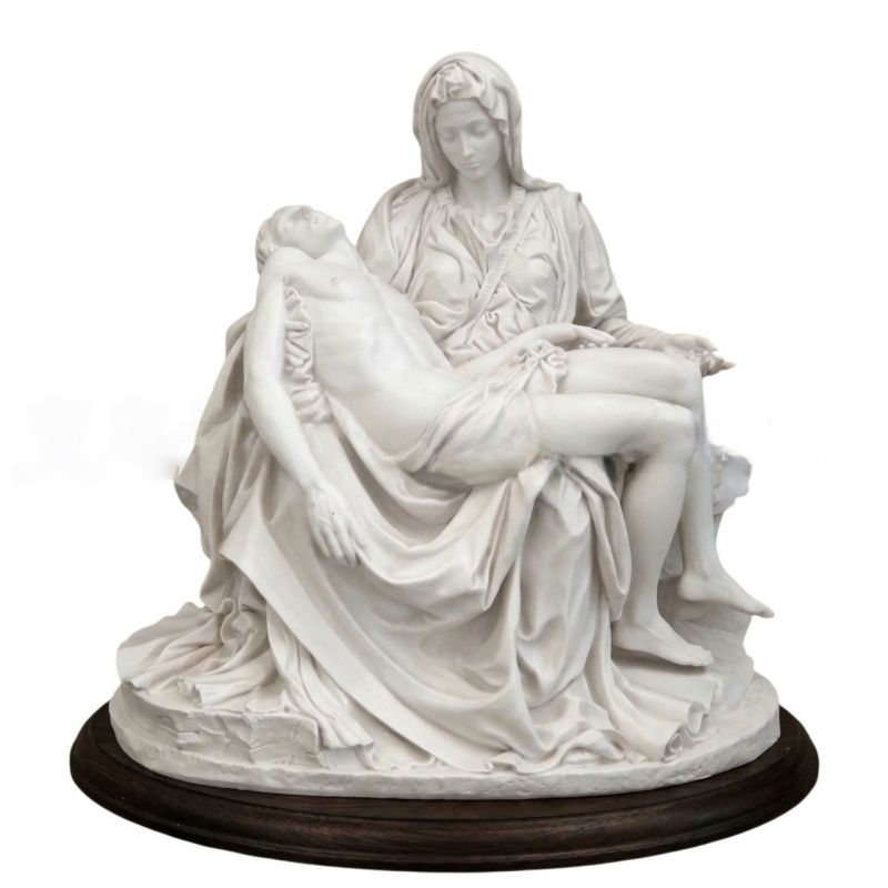 Pieta socha z bielej živice