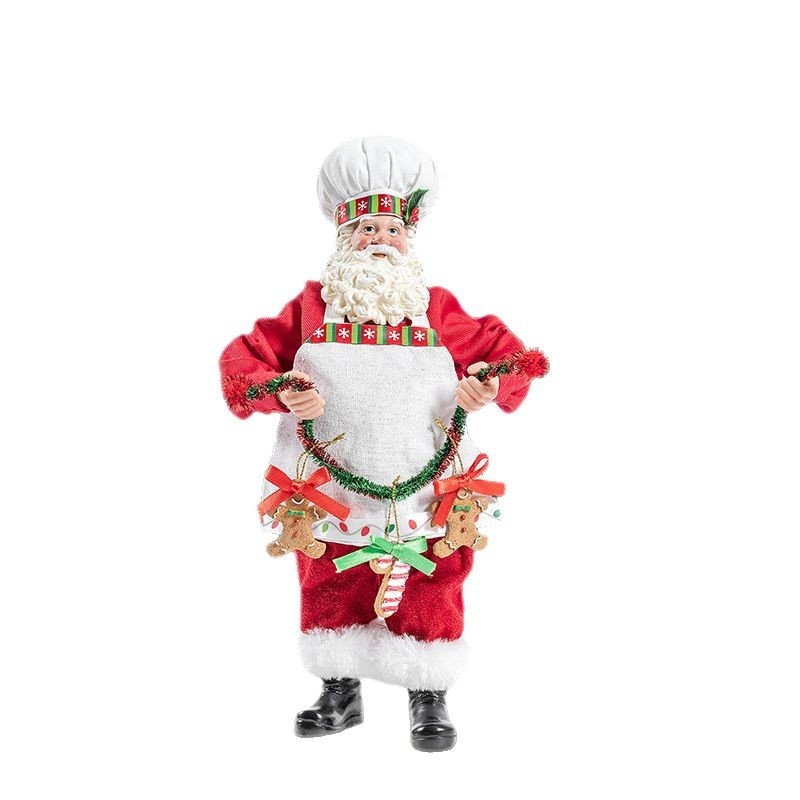 Soška Santa Clausa z živice, vianočná dekorácia do domácnosti