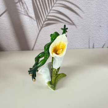Figúrka žaby na stôl – joga žaba, zábavný moderný domový doplnok