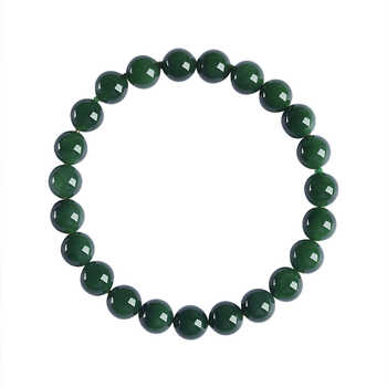 Narukvica od Hetian jade s perlicama, unisex, originalni dizajn, tkana