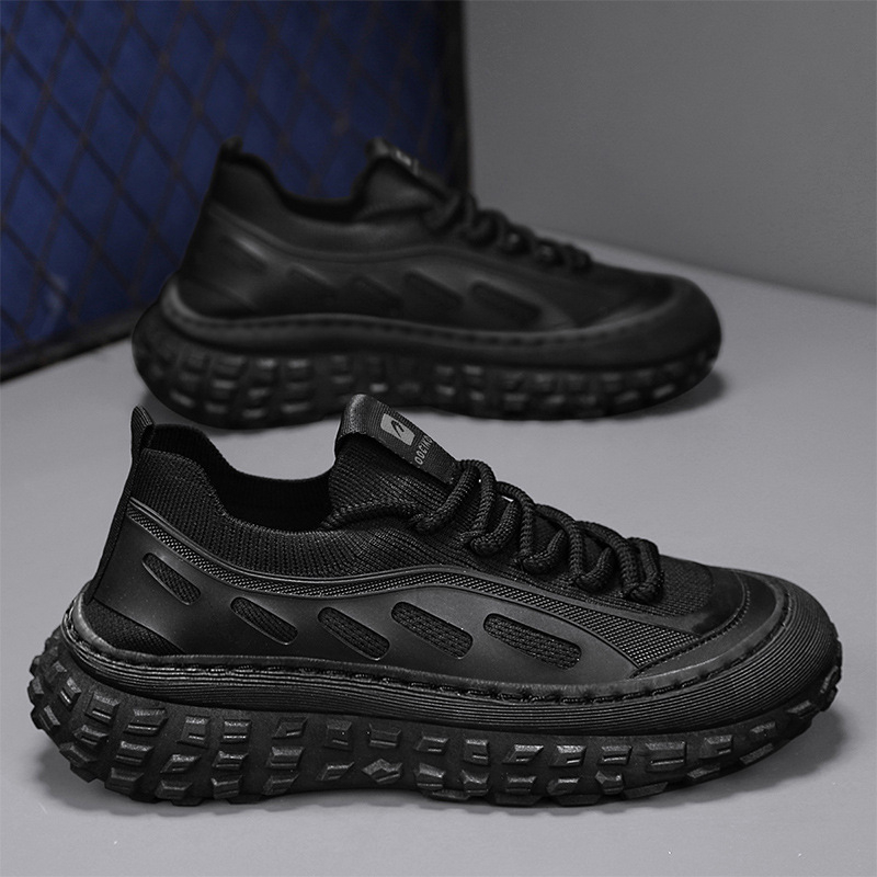 Ανδρικά καλοκαιρινά αθλητικά παπούτσια με διαπνοή από πλέγμα, Slip-On σχεδίαση, καουτσούκ σόλα