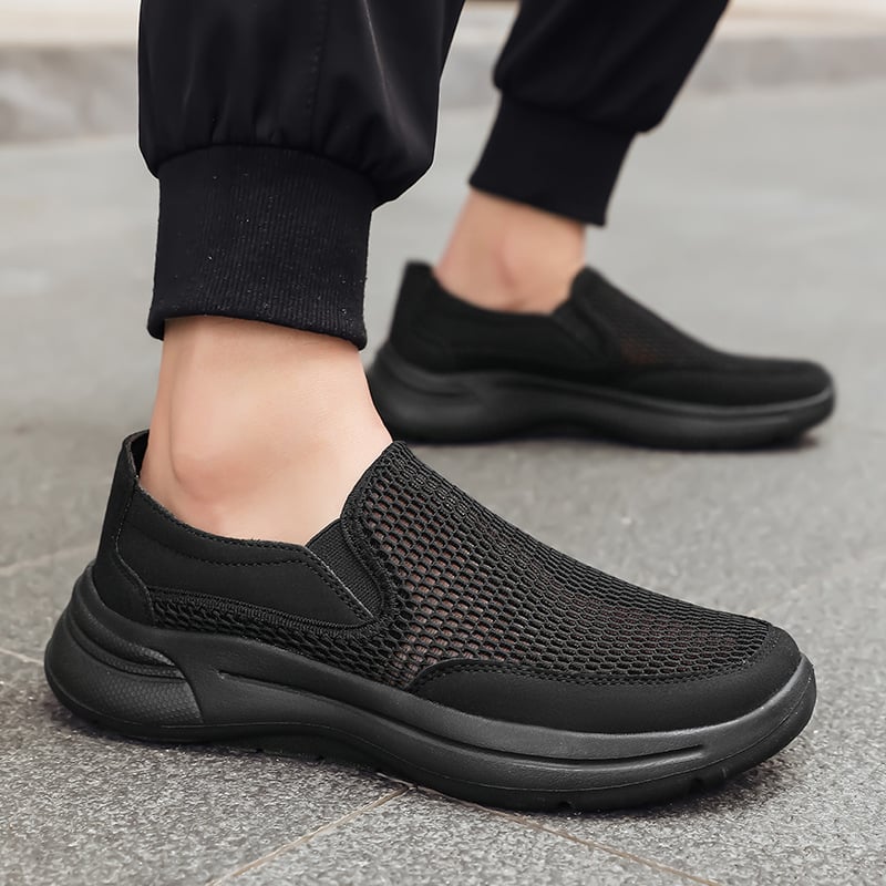Ανδρικά παπούτσια slip-on για άνοιξη-καλοκαίρι, με δίχτυ, διαπνέοντα, ελαφριά και άνετα