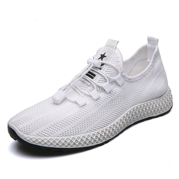 Muške Flyknit mrežaste tenisice – ljetne prozračne lagane crne tenisice za trčanje