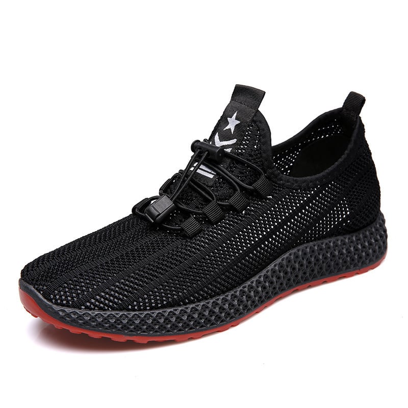 Muške Flyknit mrežaste tenisice – ljetne prozračne lagane crne tenisice za trčanje