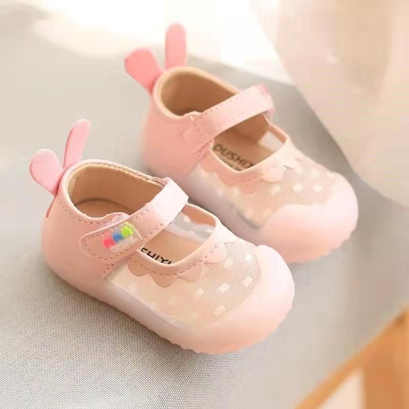 Ljetne sandale za bebe djevojčice s prozračnom mrežicom, mekani potplat, Velcro zatvarač, stil princeze, za 1–3 godine