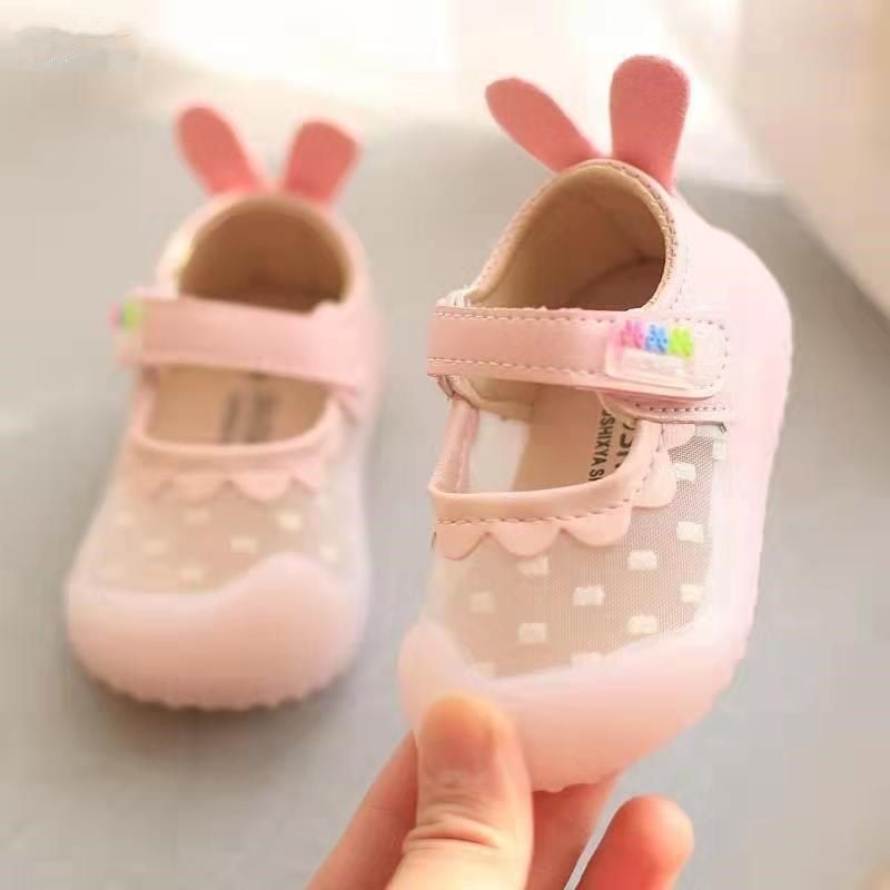Ljetne sandale za bebe djevojčice s prozračnom mrežicom, mekani potplat, Velcro zatvarač, stil princeze, za 1–3 godine