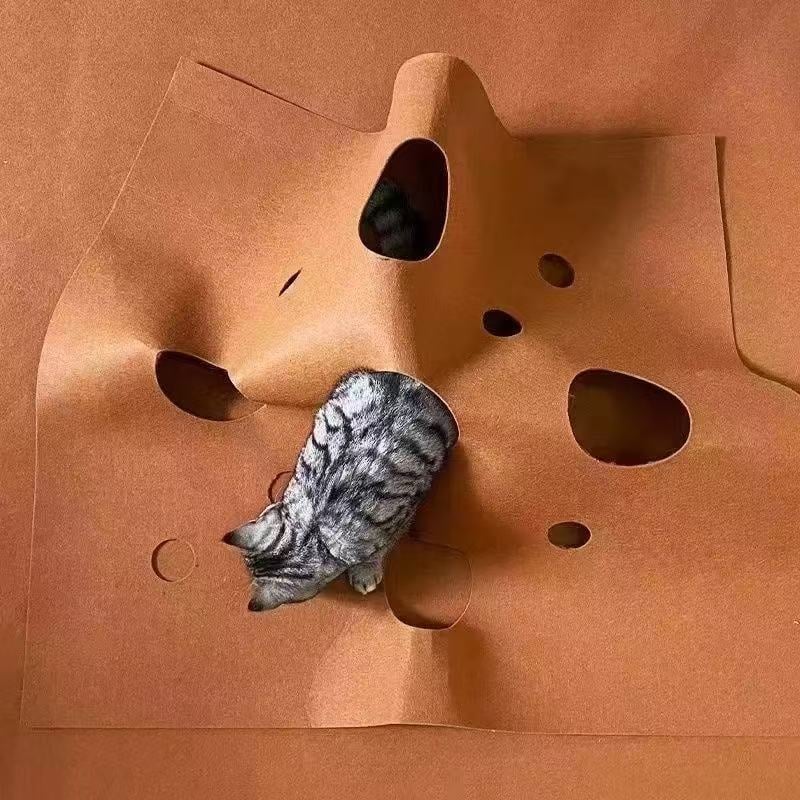 Котешки тунел за игра и тренировка на ловкост – играчка за домашни любимци