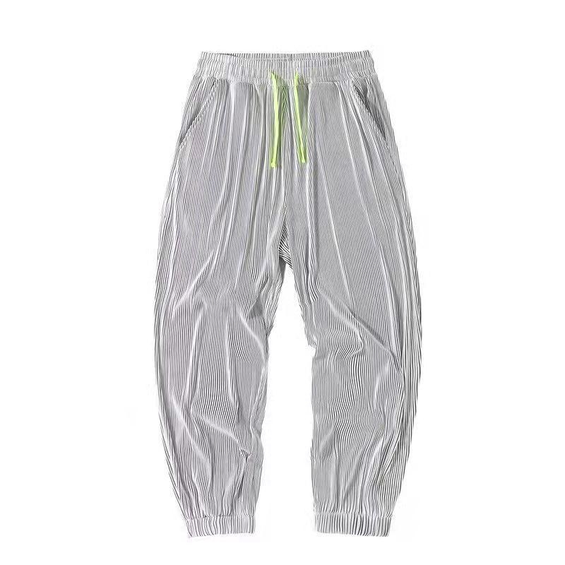Muške ljetne hlače od Ice Silk, prozračne, lagane, opuštenog kroja, brzo sušeće