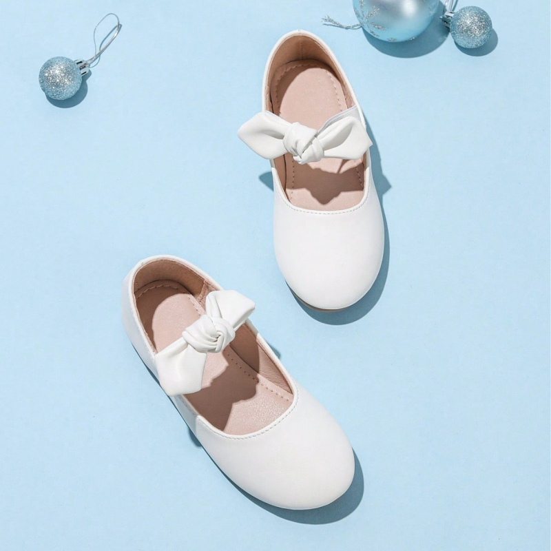 Djevojačke casual slip-on balerinke s dvostrukom mašnom, bez vezica, udobne ravne potplate, za sve sezone