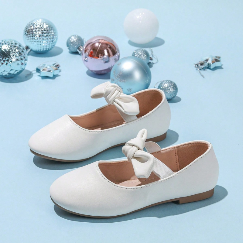 Djevojačke casual slip-on balerinke s dvostrukom mašnom, bez vezica, udobne ravne potplate, za sve sezone