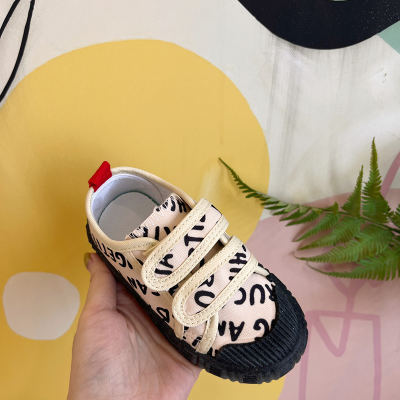 Dječje platnene tenisice s Velcro kopčom, grafiti uzorak, jesen 2023, unisex, niski kroj, gumena potplat, prozračna podstava, tekstilna uložak
