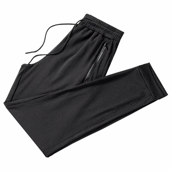 Férfi Ice Silk hálós sportnadrág – könnyű, cropped hossz, lélegző, laza szabás, derékszíj és húzózsinór