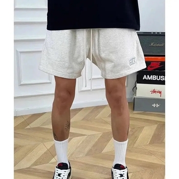 Svijetlosive muške sportske šorceve za ljeto, za mlade, fitness i košarku, casual, duljina 3/4