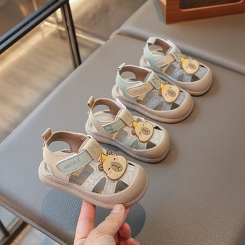 2025 ljetne dječje sandale za plažu – unisex, zaštita prstiju, anti-kick, mekani potplat, crtani dizajn, korejski stil