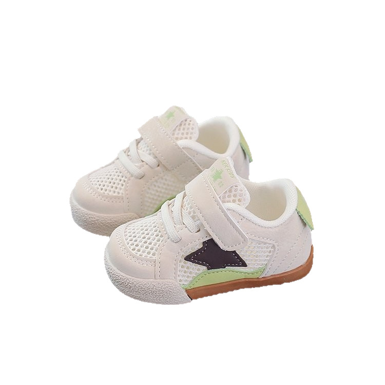 Unisex tenisice za bebe s prozračnim mrežastim gornjim dijelom, mekanom potplatom, niski kroj, Velcro zatvarač, ljetne sportske tenisice