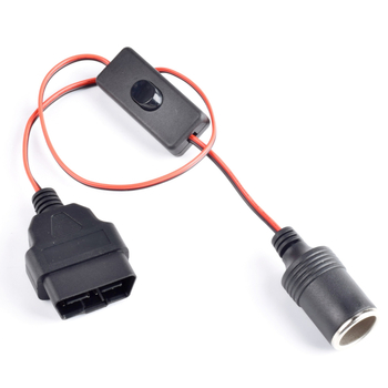 Napájací kábel pre OBD-II auto kameru – DC konektor pre zapaľovač, viacfunkčný, ľahká inštalácia