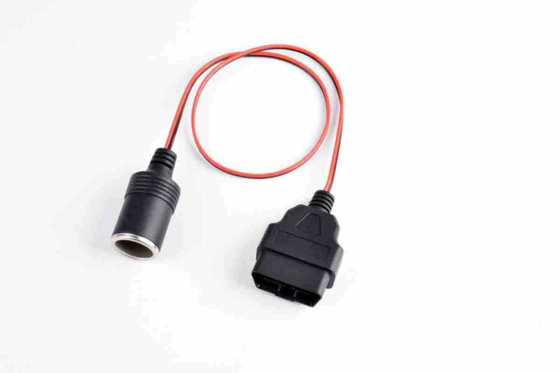 Napájací kábel pre OBD-II auto kameru – DC konektor pre zapaľovač, viacfunkčný, ľahká inštalácia