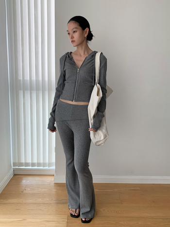 Dorothy's jesenski kratki duksa s kapuljom i zipom, korejski sportski stil, slim fit