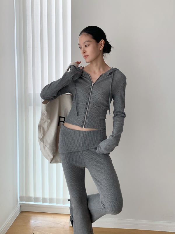 Dorothy's jesenski kratki duksa s kapuljom i zipom, korejski sportski stil, slim fit