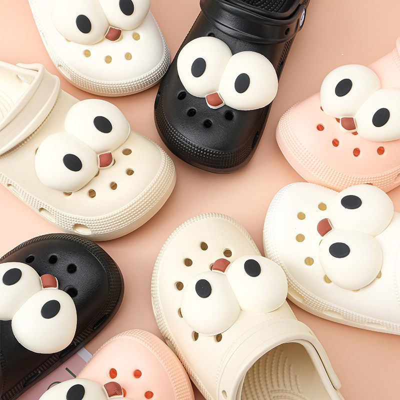Αξεσουάρ Crocs: χαριτωμένες διακοσμήσεις για παπούτσια με μεγάλα μάτια, DIY