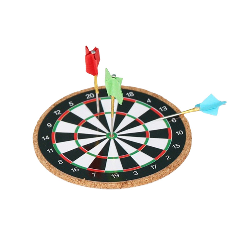Miniatúrny domček pre bábiky – darts a frisbee na stenu, vonkajší OB11 model, drevený