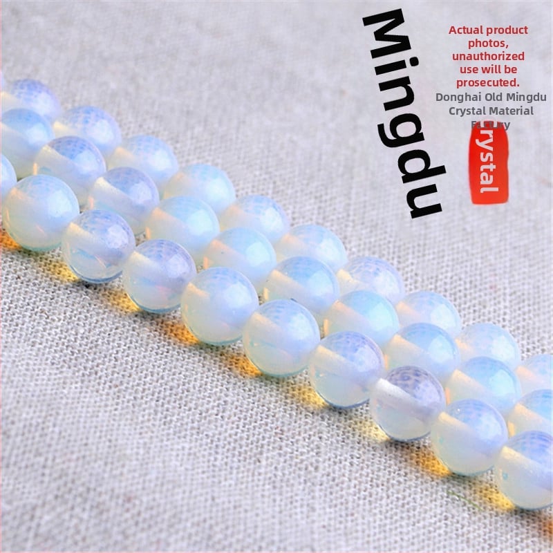 Mingdu Crystal Opal slobodne perle, 6 mm, baroknog stila, okrugle perle za DIY izradu nakita