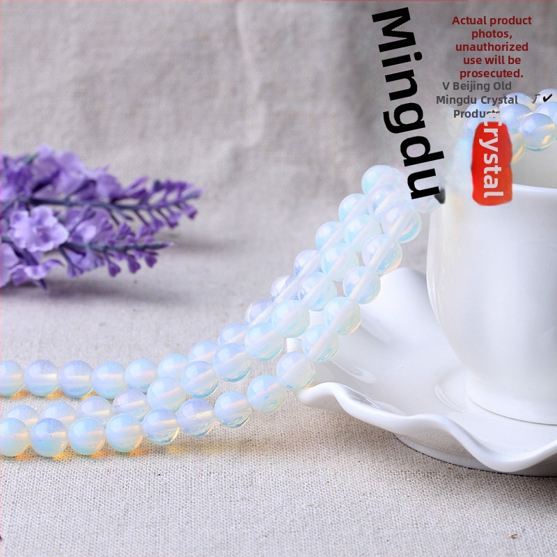 Mingdu Crystal Opal slobodne perle, 6 mm, baroknog stila, okrugle perle za DIY izradu nakita