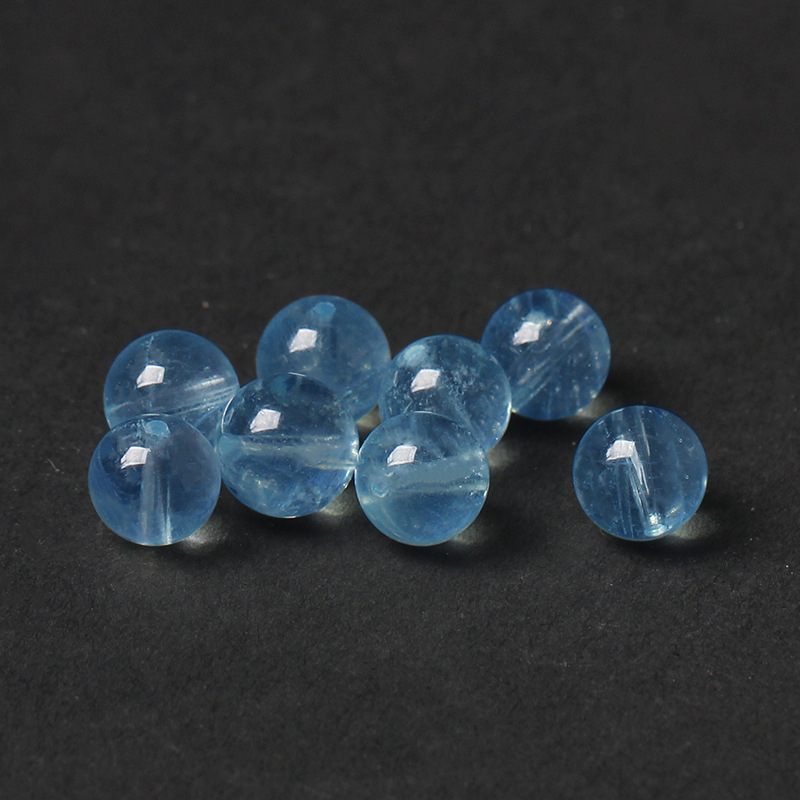 7A Prirodni akvamarin – slobodne perle za DIY, kristalne perle, plavi kristal Devil Blue, okrugle perle