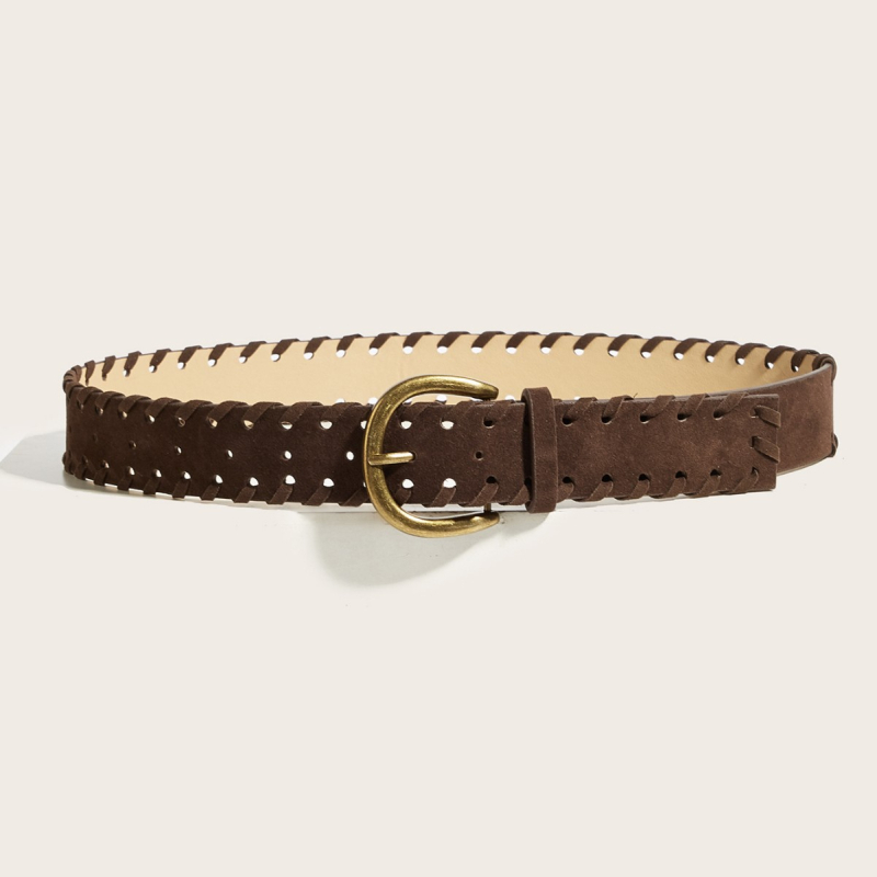 Ženski kaiš, Instagram stil, nova korejska moda, svestran dekorativni retro ručno pleteni užadni kaiš za traperice, širina 3,8 cm, duljina 103 cm