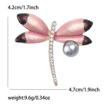 Korejski stil, kreativna i iznimna legura s emajlom dragonfly broš za žene, pogodna za sako i džemper
