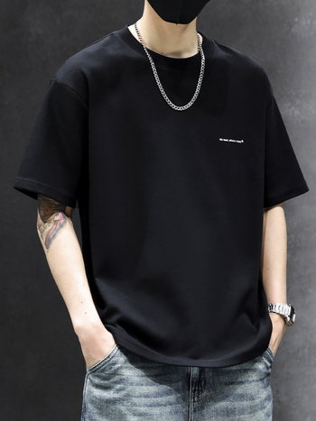 2026 ljetna muška kratka majica u američkom stilu, vrhunska teška tkanina, slobodan kroj, svakodnevna osnovna majica, streetwear brend