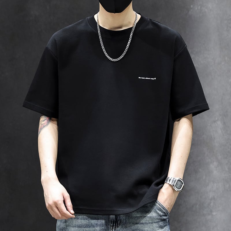2026 ljetna muška kratka majica u američkom stilu, vrhunska teška tkanina, slobodan kroj, svakodnevna osnovna majica, streetwear brend