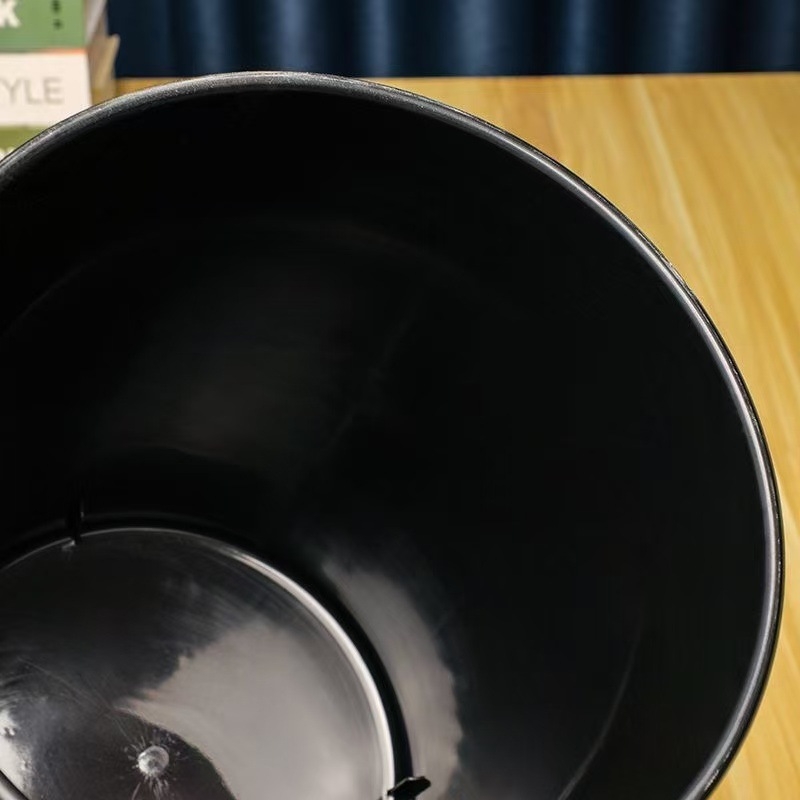 10 L hrubší plastový kôš na odpad pre kanceláriu a domov, valcovitého tvaru, skladovacia nádoba