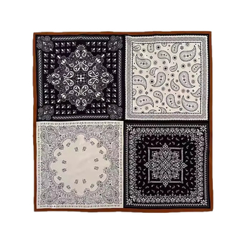 100% svila od Mulberryja krepp šal za žene, 65x65 cm, vintage kvadratni stil