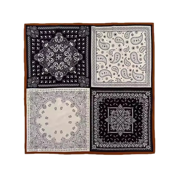 100% svila od Mulberryja krepp šal za žene, 65x65 cm, vintage kvadratni stil