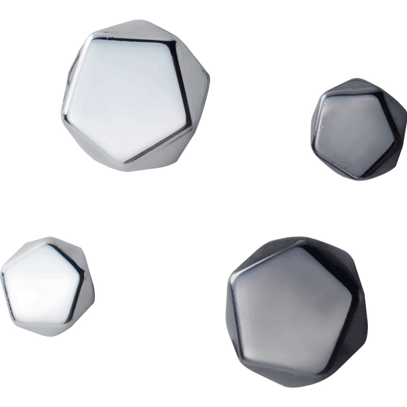 Ženske naušnice od srebra S925, geometrijski petokutni oblik, korejski stil, model G1114