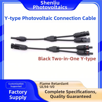 Y-typ fotovoltaický kábel s konektormi 2v1 a 3v1