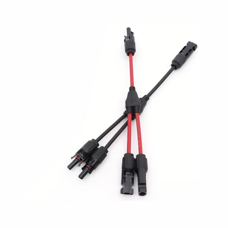 Y-typ fotovoltaický kábel s konektormi 2v1 a 3v1
