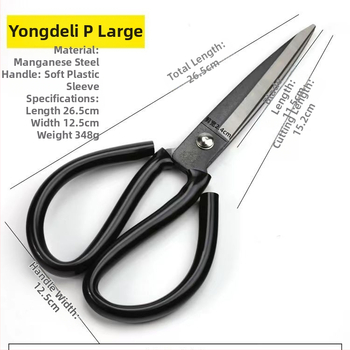 Yongdeli kožené šijacie nožnice, veľké, ťažké pre domáce a priemyselné použitie, PD séria, otvor 100 mm, hrúbka 4 mm