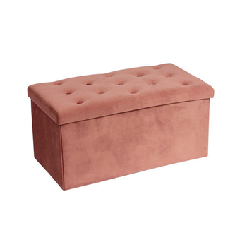 Sklopná úložná stolička z flanelového materiálu, objem 110 L, rozmery 38×38×38 cm.
