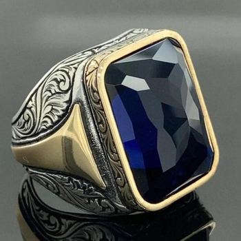 Unisex široki prsten s geometrijskim vintage uzorkom, mikropavé cirkon, crna površina, cinkova legura.