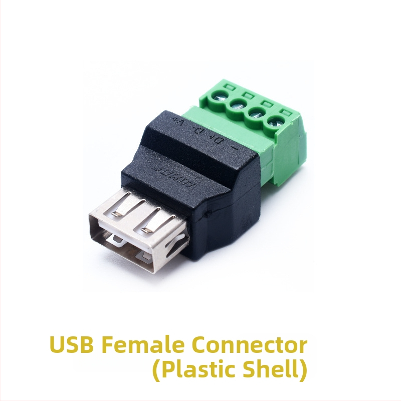 Bez spájkovania USB zásuvka, pár USB samica-samec, 16-pólový pre zapojenie telefónov, klávesníc a myší