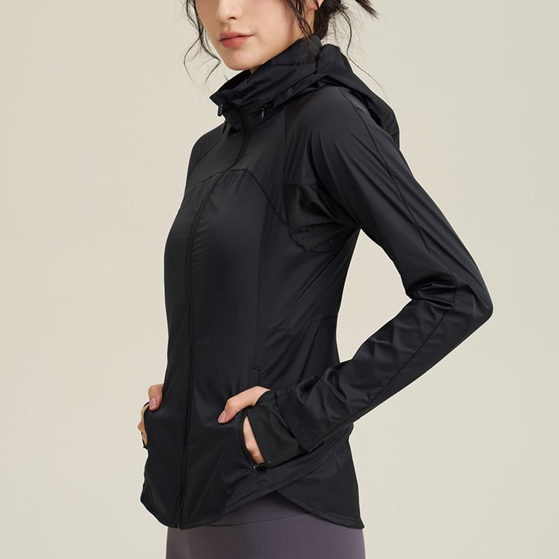 Охлаждащо яке с UV защита, дишащо, Slim-fit за лято и спорт