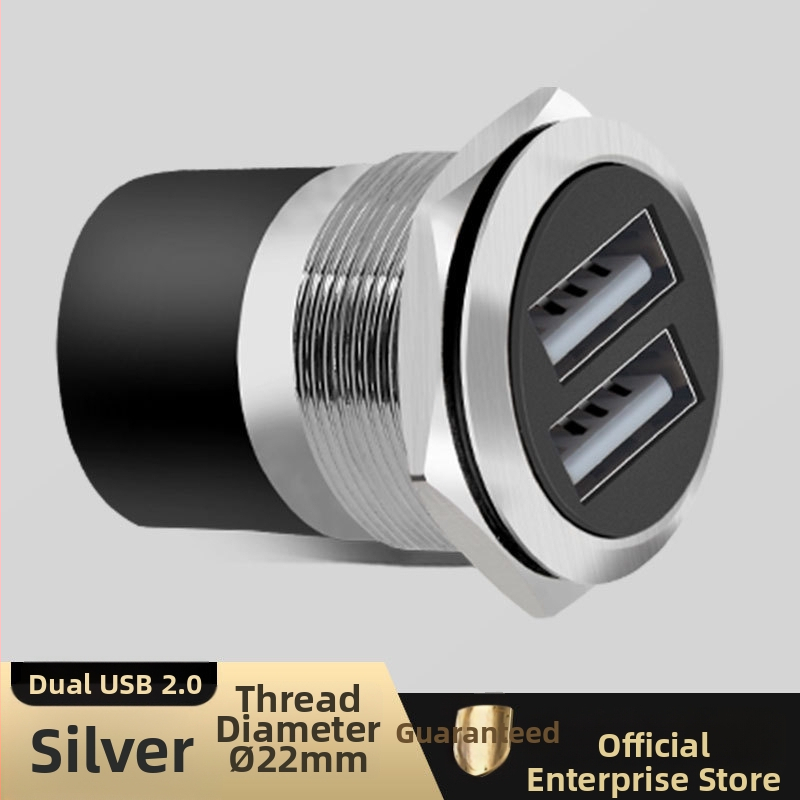 Shengtuo závitový USB dátový dvojitý docking modul 2.0/3.0 pre 86-panelovú skrinku, USB konektor typu C