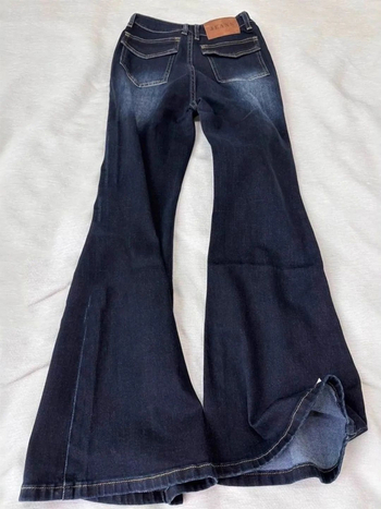 Ženske traperice s harang krojem, američki retro stil, nizak struk, uski kroj, do poda, denim