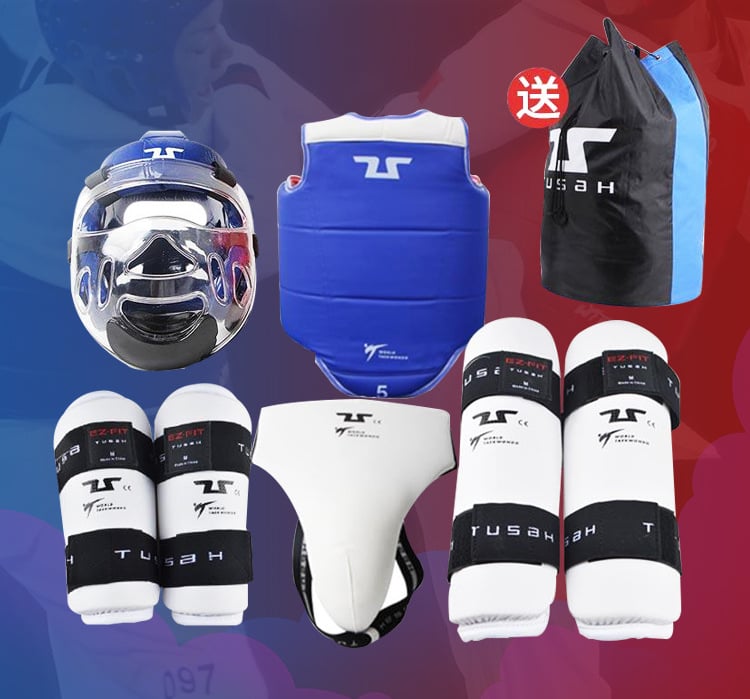 Set de protecție Taekwondo din șase piese pentru copii și adulți – echipament pentru antrenor