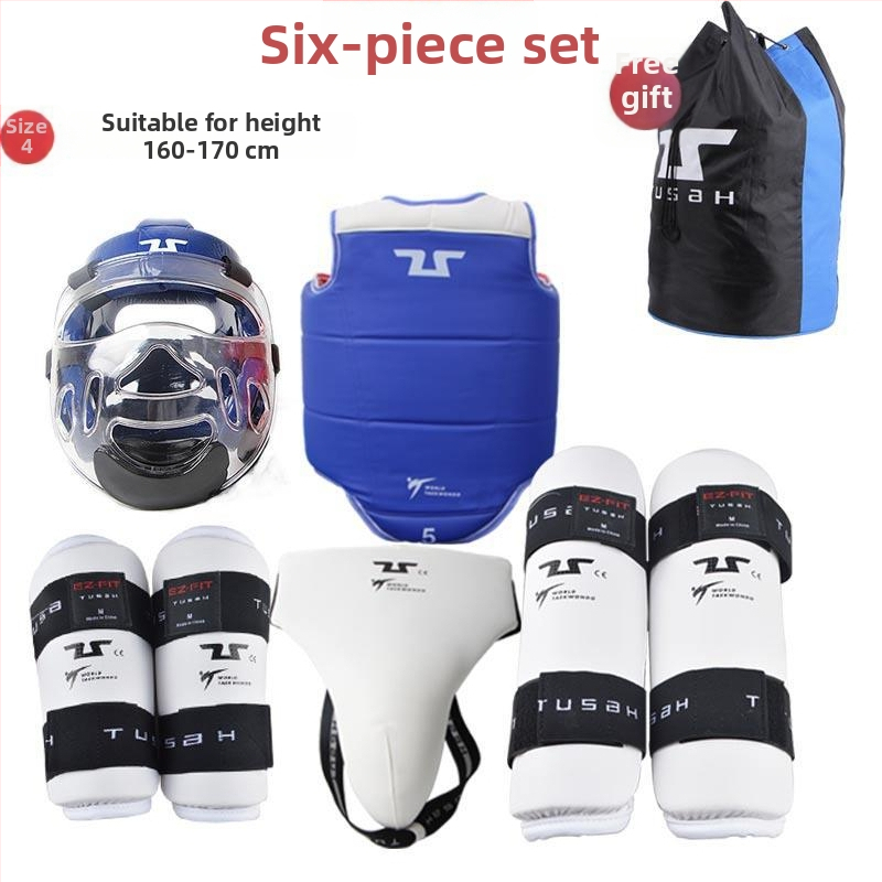 Šesťdielna sada ochranných pomôcok Taekwondo pre deti aj dospelých – set trénerov