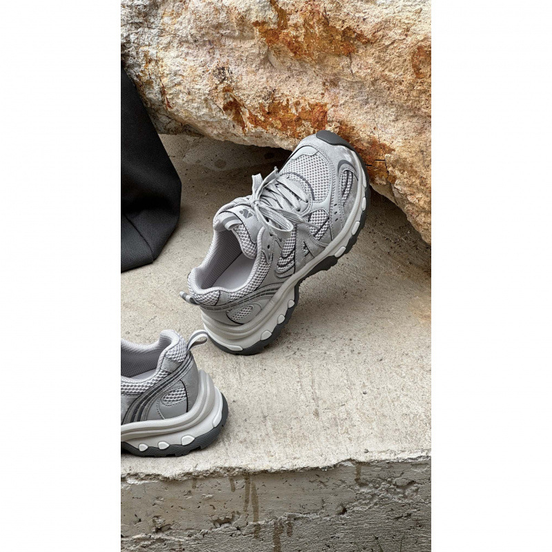 Tenisice za trčanje od prave kože s udobnim dojmom, ženski dad shoes stil, sportsko casual retro tenisice s debelim potplatom, Bxl62000