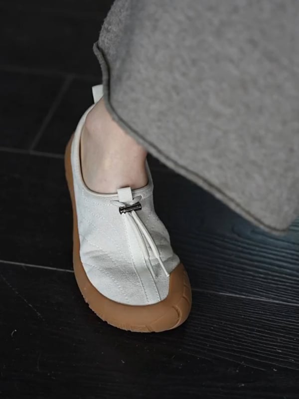 Ženske slip-on cipele od ovčje kože, lagana potplata, casual outdoor, retro minimalistički stil